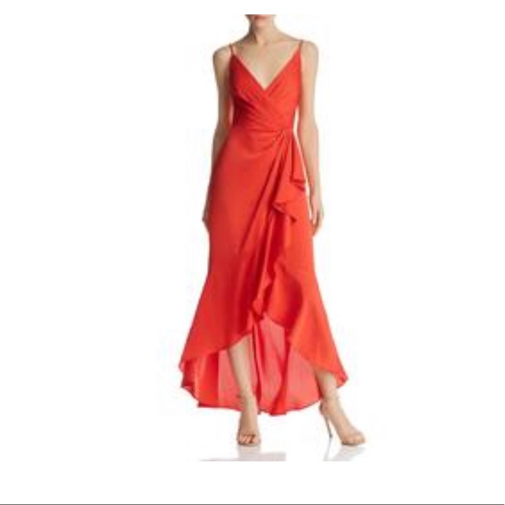BCBG MAXAZRIA Ruffled Maxi dress in size 6